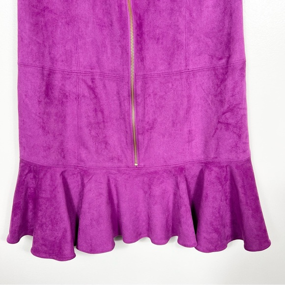 Anna Cate Tuckernuck Dora suede drop waist ruffle hem mini dress NWT small - Picture 2 of 7